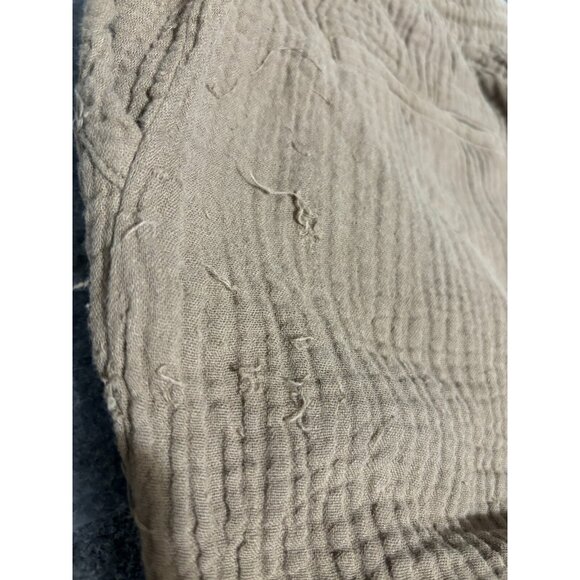 Rails Agnes Pull-on Pant Women's M Canteen 100% Cotton Gauze Wide Leg Raw Hem - Picture 13 of 13